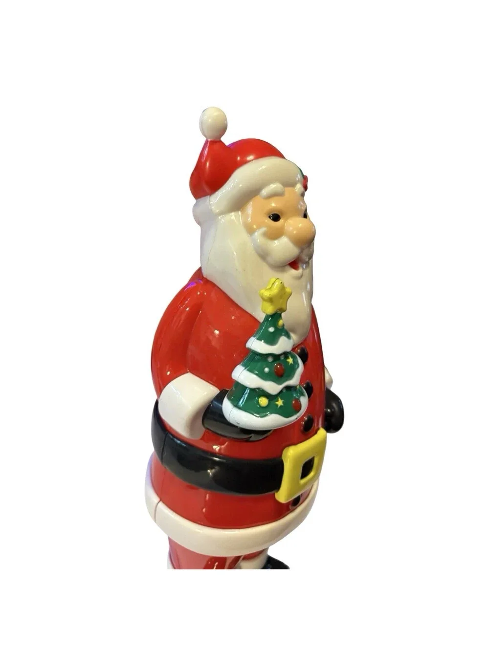 Hard Plastic Lighted Santa Battery Operated - 14